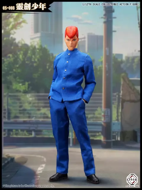 OS003: OneShot Toys 1/12scale YuYu Hakusho Kuwabara Kazuma Action Figure InStock