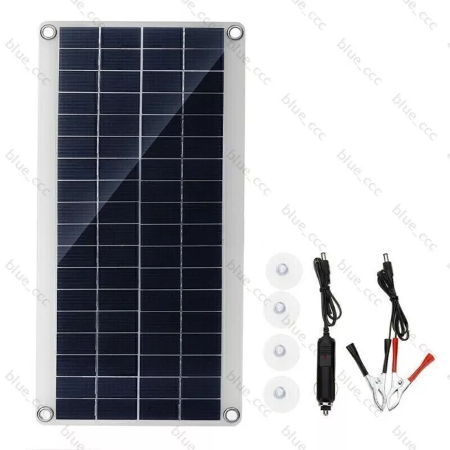12V 300W Solarpanel Solarmodul Ladegerät Solarzelle Sonnenkollektor Dual US W7N7