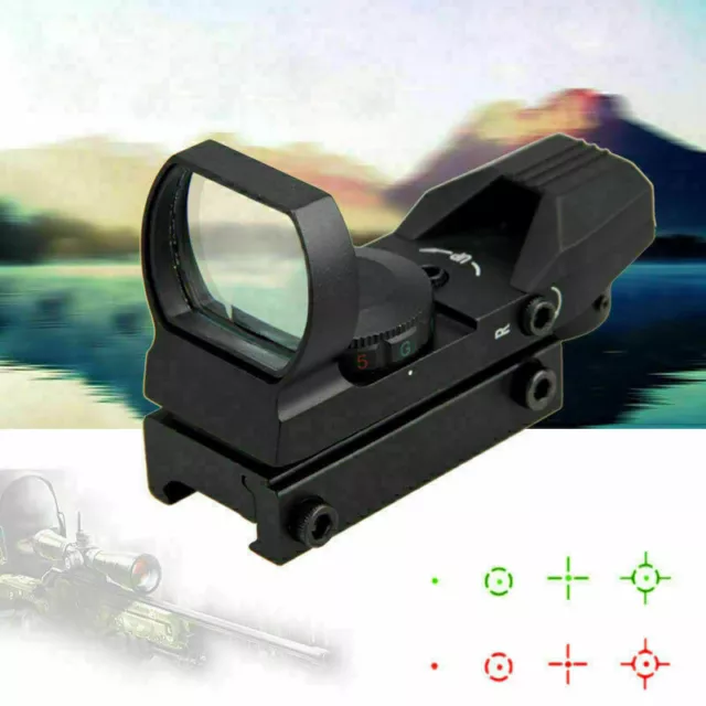 Reflex Holographic 4 Reticle Red Green Dot Sight fit 11mm/20mm Rail