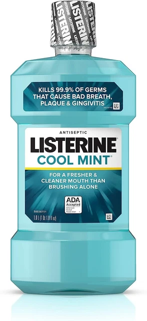 Enjuague bucal antiséptico Listerine fresco como nuevo 1 lt.