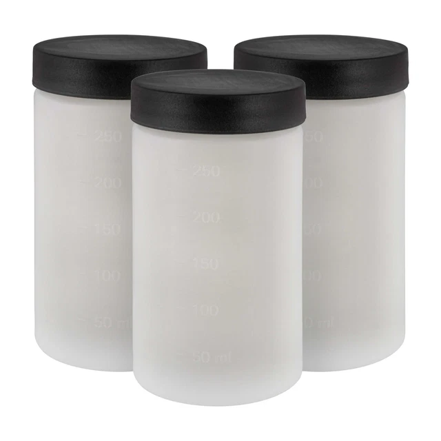 3 tazas de solución de bronceado en aerosol Belloccio con tapas, ajuste pistola aplicadora de turbina G11