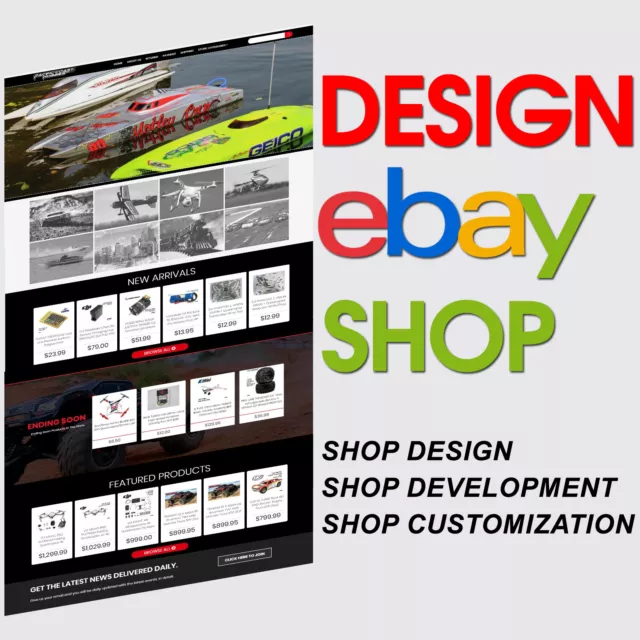 Custom eBay Store Shop Html Listing Template Design Service 2021 Compliant Https