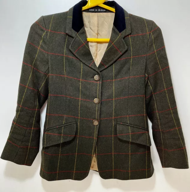 Child's Caldene Tweed Show Jacket Size 28 Regular - Pure New Wool