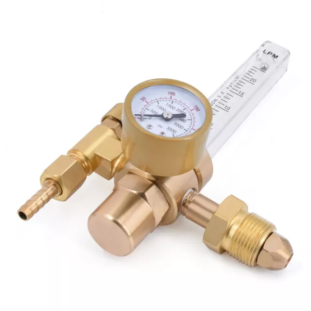 Argon CO2 0-3500PSI Gas Regulator Flow Meter Gauge Welder Accessories CGA580