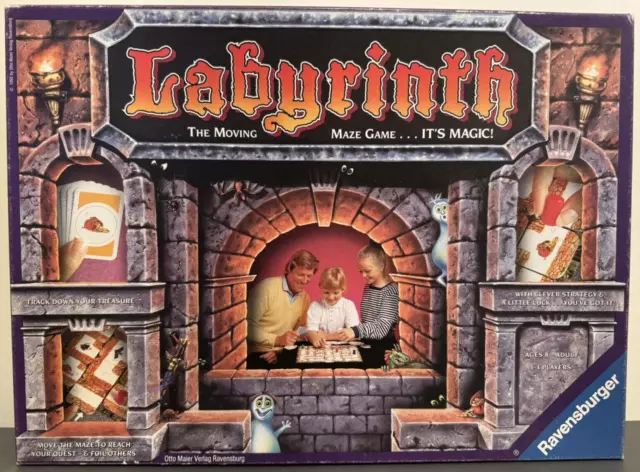 Ravensburger - Labyrinth - Vintage 1992 Moving Maze Board Game - Complete