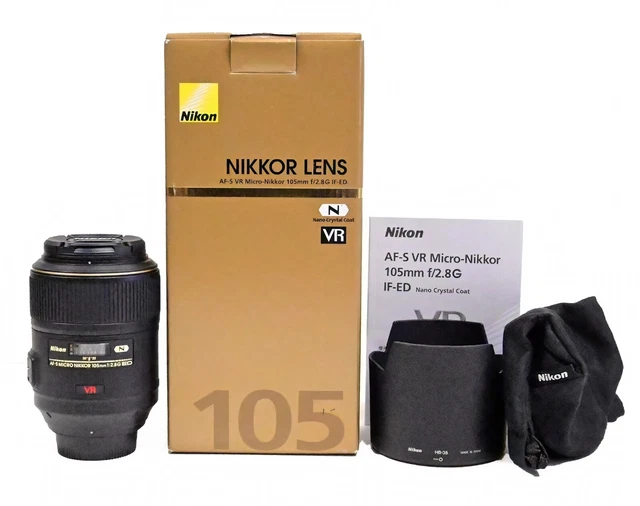 Nikon AF-S VR Micro-NIKKOR 105mm f/2.8G IF-ED Lens Mint-Excellent  **FREE SHIP**