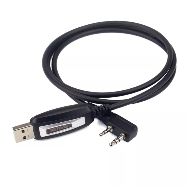 Retevis USB Programmierkabel 2 Pin für RT24 Baofeng UV5R 888S Kenwood Funkgerät