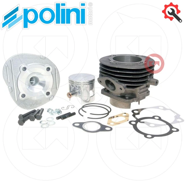 KIT GRUPPO TERMICO CILINDRO 55 102cc POLINI 1400056 VESPA 50 SPECIAL - Foto 2