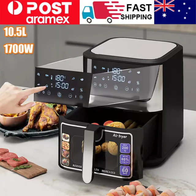 Enjoy tasty perfection with Mistral's 10 Litre Digital Air Fryer