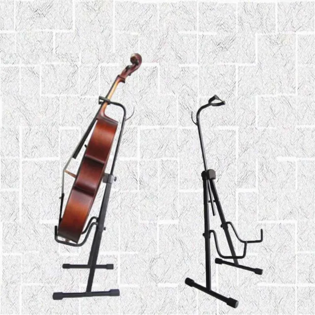 Adjustable Foldable Pro Cello Stand with Bow A Frame Holder Rack Heavy Duty AU