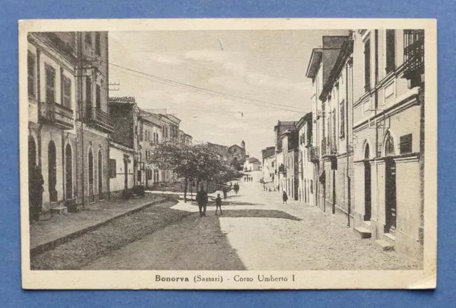 Cartolina Bonorva - Corso Umberto I - 1950 ca.