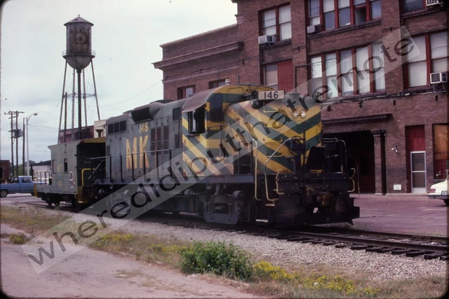 Original Slide Missouri-Kansas-Texas MKT No. 146 Alco RS3M Denison TEX 9-8-1982