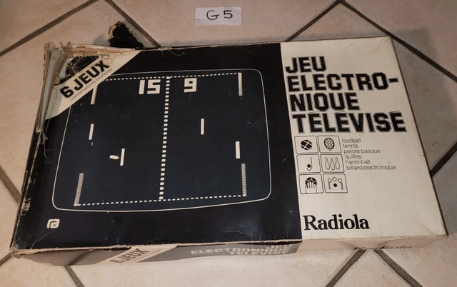 Jeu électronique Télévisé Vintage Radiola – Semble Fonctionner, Console Rétro