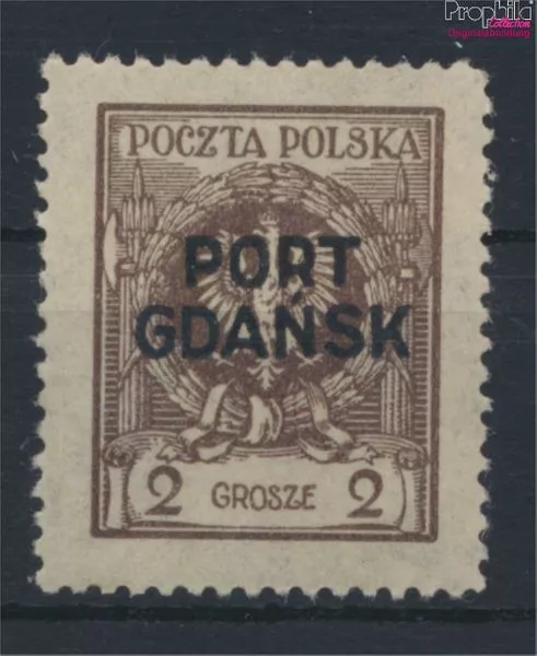 Briefmarken Polnische Post Danzig 1925 Mi 2a postfrisch (9898469