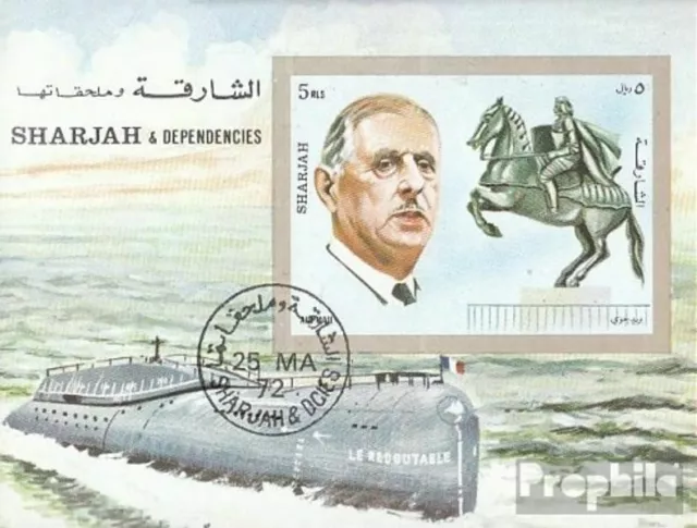 Sharjah Block95 (completa Edizione) gestempelt 1972 Persönlichkeiten