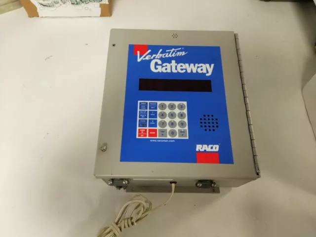 Raco Verbatim  Remote Alarm Dialing Monitor With Solid State Msg Recording #J300