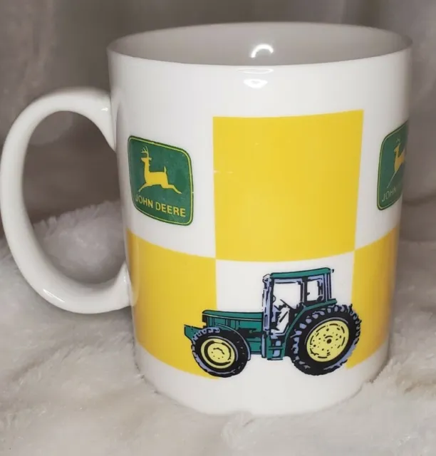 Vintage John Deere Licensed Product Gibson Coffee Cup/Mug White Green Tractor