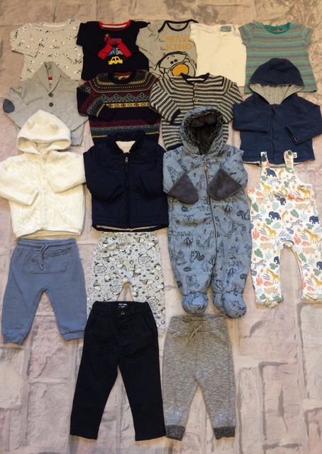 Baby Boys 9-12 Months Pram Suit Hoodie Jacket Jumpers Joggers Next TU Etc