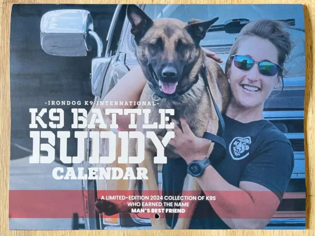 K9 Battle Buddy - 2024 - 13-Month Wall Calendar - Iron Dog K9 International