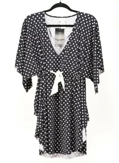 Profile By Gottex Women Polka Dot Tunic Cover Up Black White Size S 0147