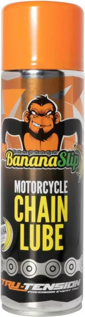 Tru-Tension BananaSlip - Motorcycle Chain Lube - Anti-Fling Lubricant - 500ml