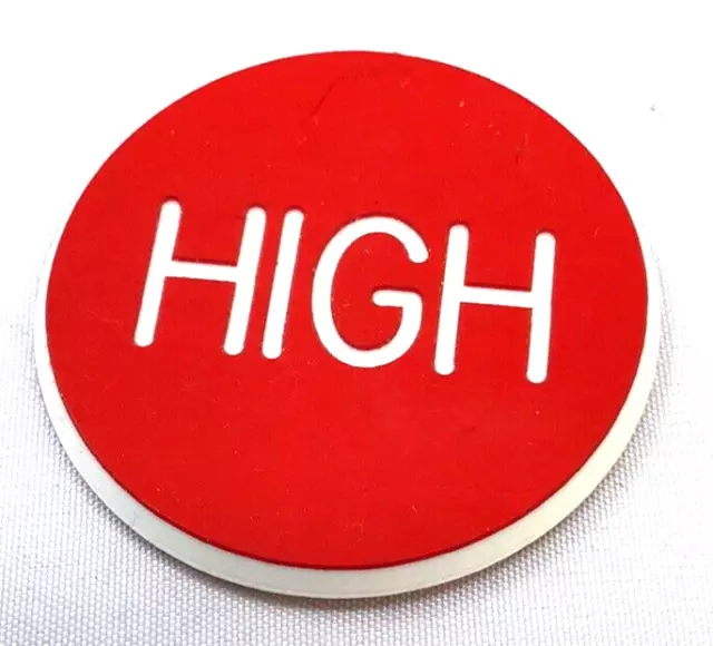 Lammer 1.25" HIGH/HIGH-LOW (RED/WHITE) ******~BRAND NEW~******:E
