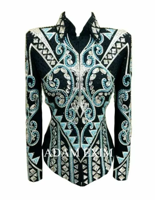 Western Custom Rodeo Queen Showmanship Horsemanship Women Rail Show Jacket