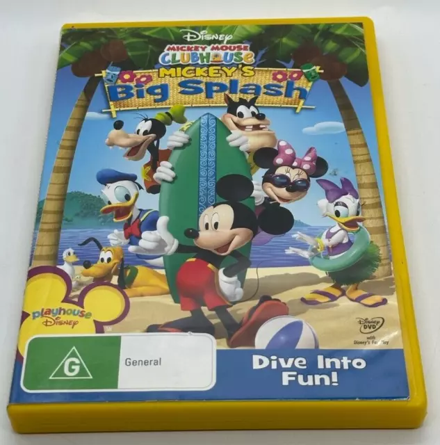 Mickey Mouse Clubhouse Mickey's Big Splash Hawaiian Luau Kids Beach Movie  DVD