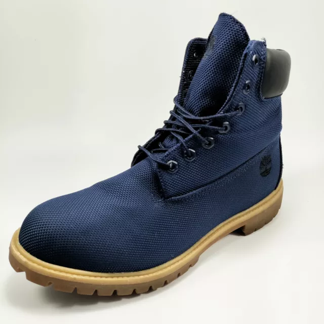 TIMBERLAND 6 INCH Premium Waterproof Boots Men's Navy Blue / Tan ...