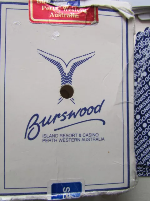 Burswood Casino - Playing Cards - Western Australia -  USED IN CASINO. 2