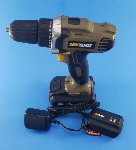 SS2811.2 Rockwell Shop Series 3/8" Drive Drill Driver Charger 18v Battery