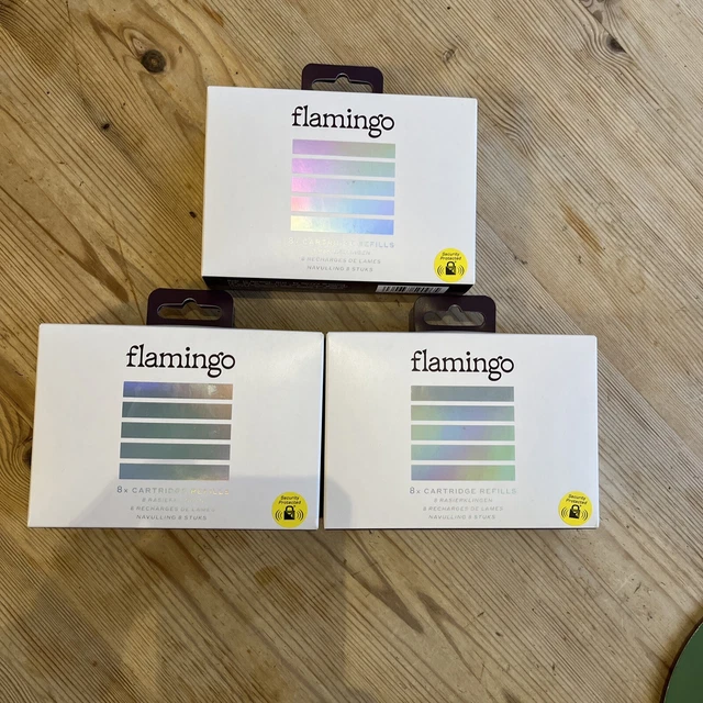 3 X Harrys Flamingo Packung Mit 8 Fünf Klingen Patronenminen