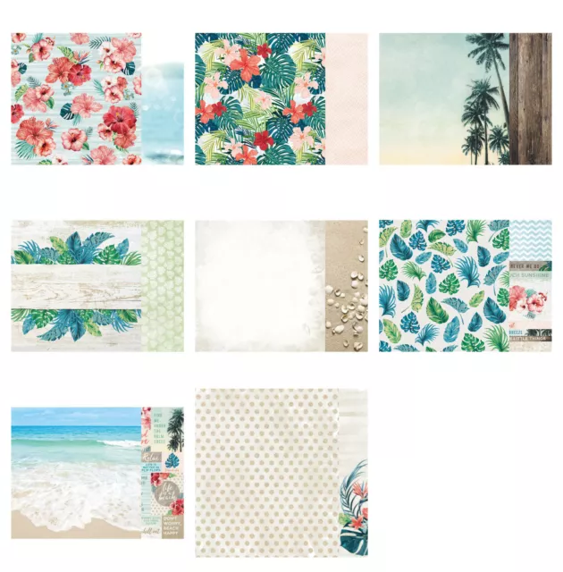 Kaisercraft Paradise Found 12x12" - Double Sided Craft Scrapbooking Paper Tropic