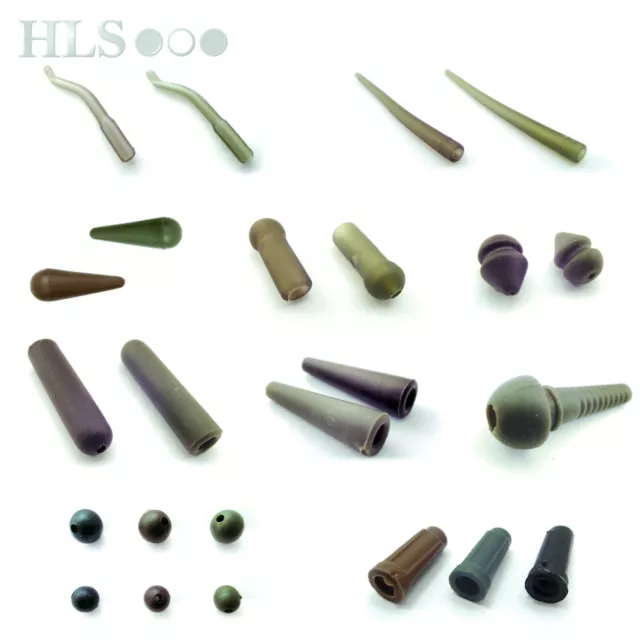 HLS Terminal tackle - RUBBER BITS - Cones, anti tangle sleeves, buffer beads