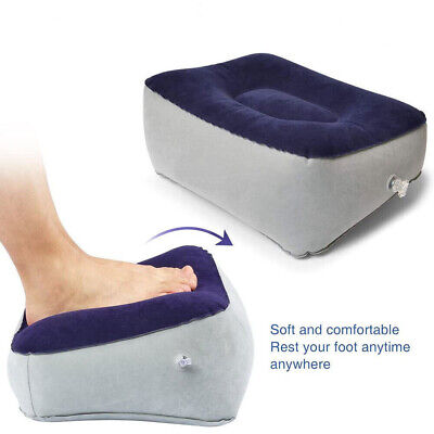 Travel Footrest Air Pillow Car Plane Leg Relax Cushion Inflatable Foot Rest