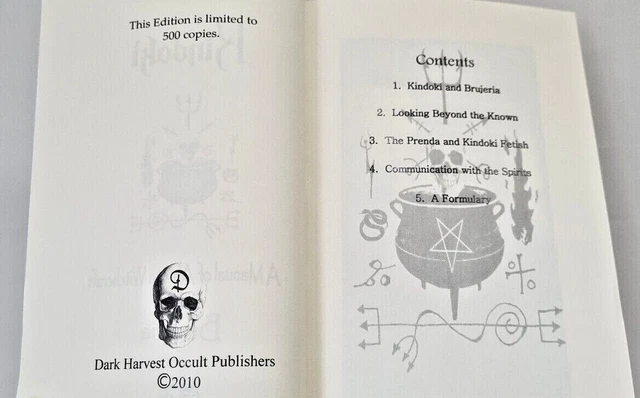 Kindoki KINDOKI: A MANUAL of African Witchcraft And Brujeria, 1/500 copies ...