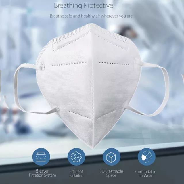 30-100pcs 5-Layer High-Density Mask PM2.5 Wind And Mist Pollution Protection✨