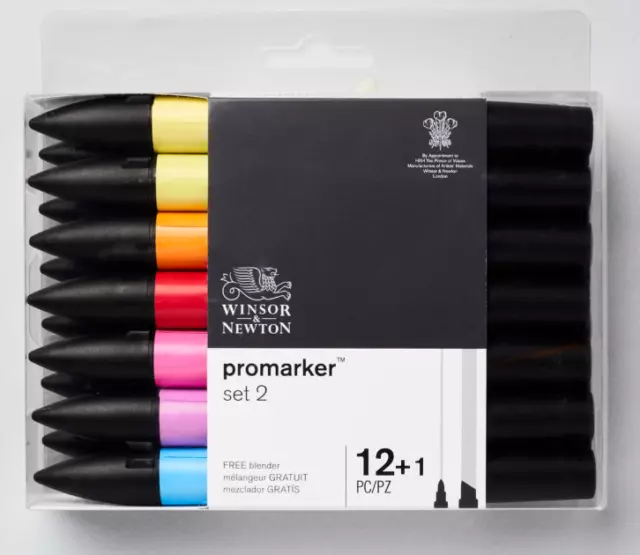 Winsor & Newton Essential Colours ProMarker - Pack of 12 Set 2