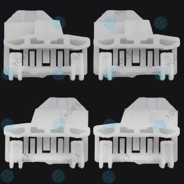 4 x YOU.S Original Fensterheber Gleitstücke SET Vorne L & R für AUDI SKODA VW
