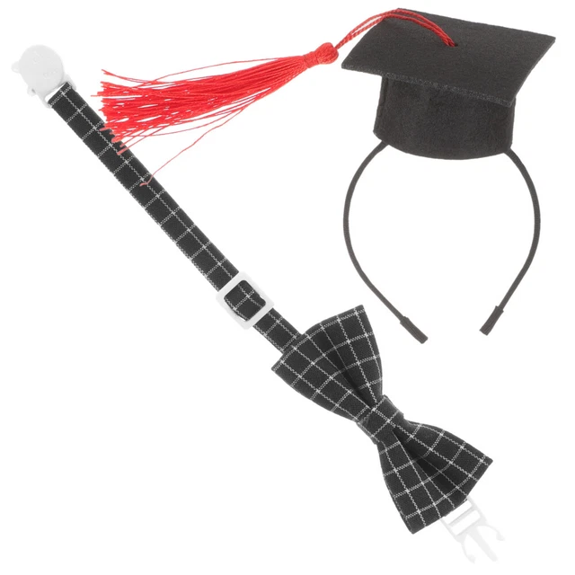 Doctor Sombrero Tocado Mascota Graduación Disfraz Perro Graduación Gorra