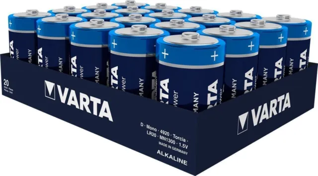 VARTA Longlife Power Alkaline Batterie D Mono R20 4920 1er