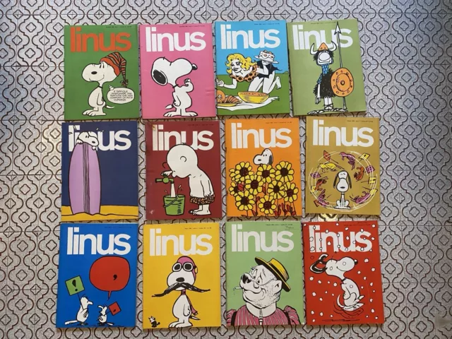 Rivista LINUS annata COMPLETA 1968 Schulz