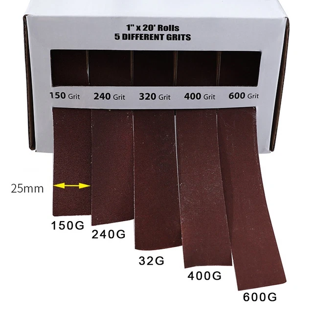 Emery Cloth Roll Pull-out Sanding Tools Sandpaper Roll With Box 150-600 Grit