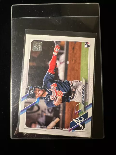 2021 Topps Baseball Christian Pache IMAGE VARIATION SP RC #187  Nm Rookie