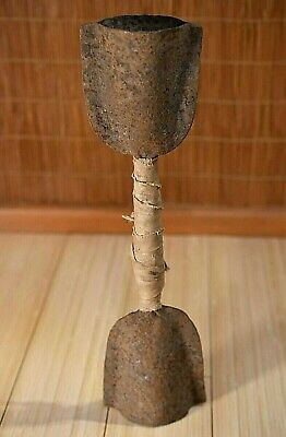 Antique Bamileke Bamun Tribe Iron Double Gong Bell Used Ceremony Cameroon Africa