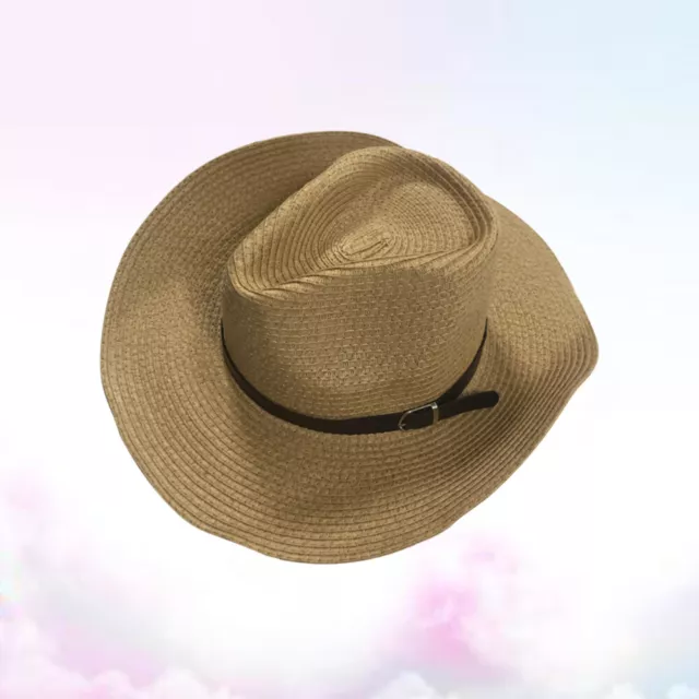 En Bois Homme Chapeau De Plage Tressé Paille Chapeaux Pour Mode Masculine