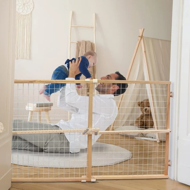 Toddleroo by North States 50" Wide Extra Wide Wire Mesh Baby Gate, Made in US...