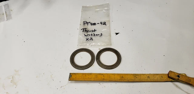 2-Piece Kurt PT400-42 Thrust Washers, fits 4" Kurt II PT400 Vise. used 2-Piece Kurt PT400-42 Thrust Washers, fits 4" Kurt II PT400 Vise. used