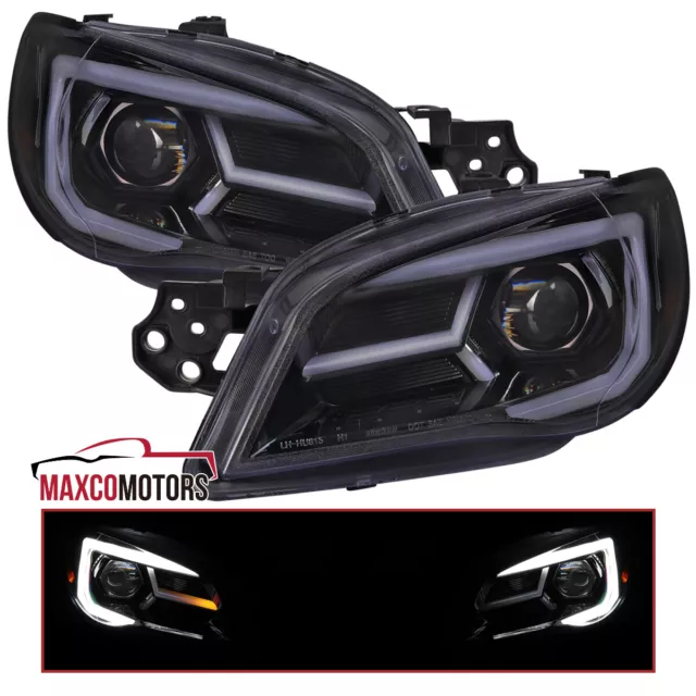 Projector Headlights Fits 2006-2007 Subaru Impreza WRX STI LED Sequential Signal