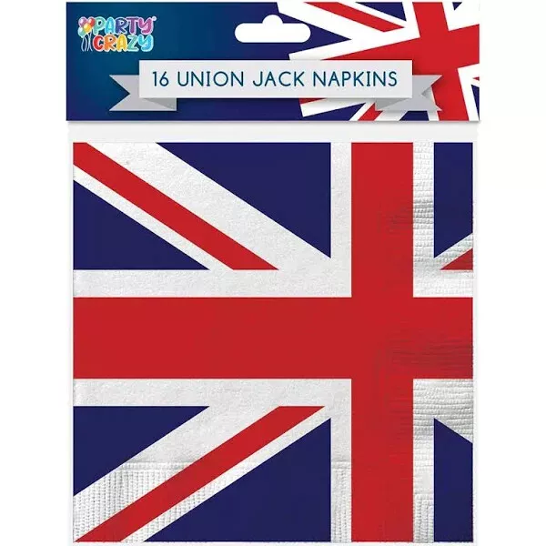 Union Jack Flag Paper Napkins Serviette King Charles D Day Anniversary Tableware